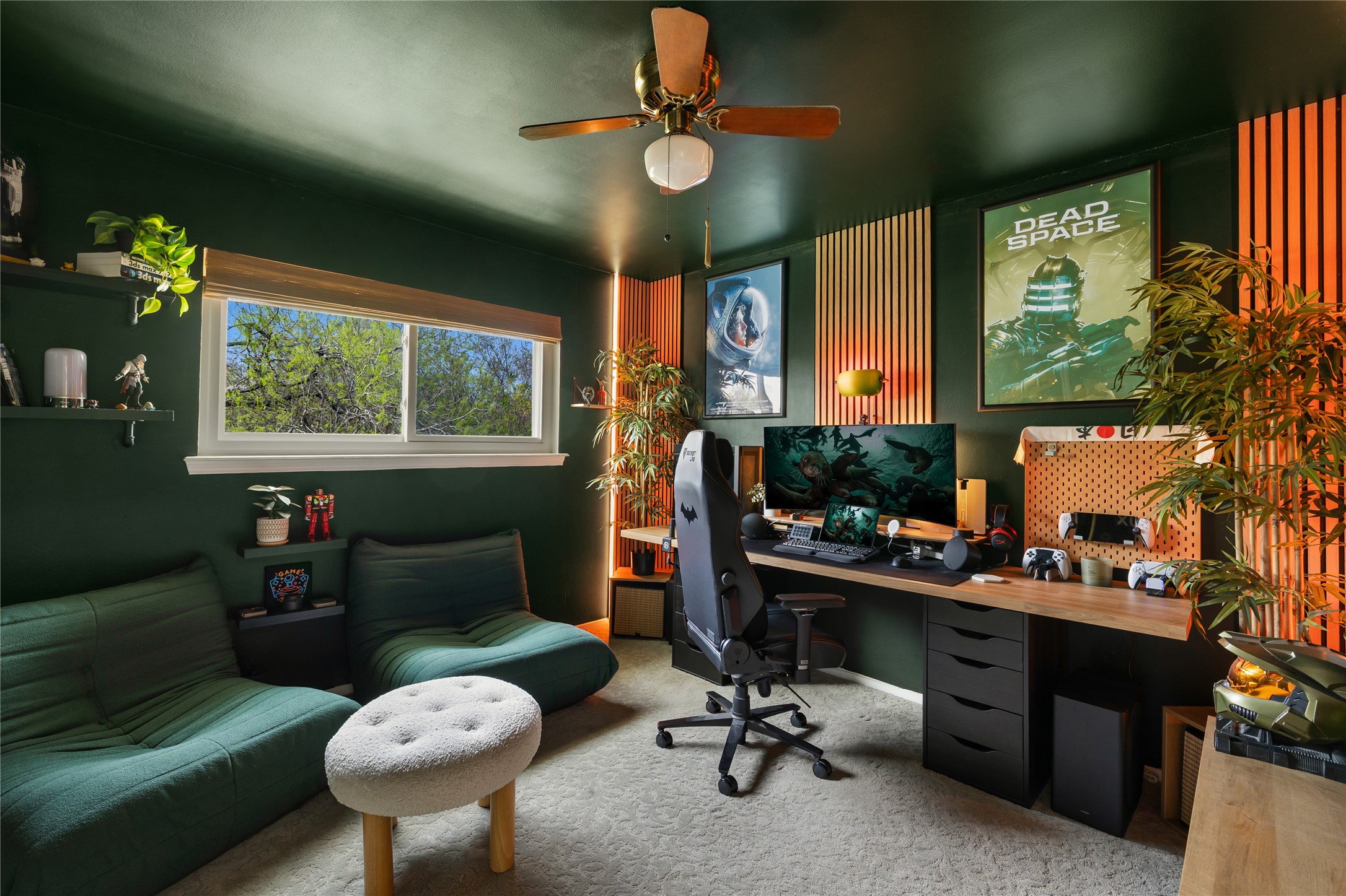 2403 Comburg Castle Way Austin, TX 78748 - Photo 28 of 40 Office area featuring light colored carpet and a ceiling fan