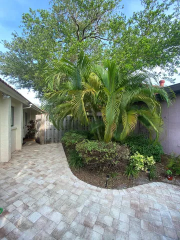 a view of a back yard of the house