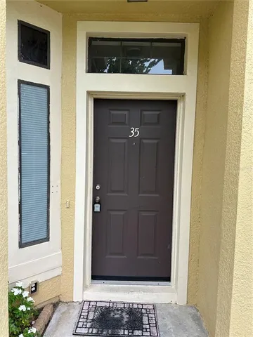 a view of a storage door