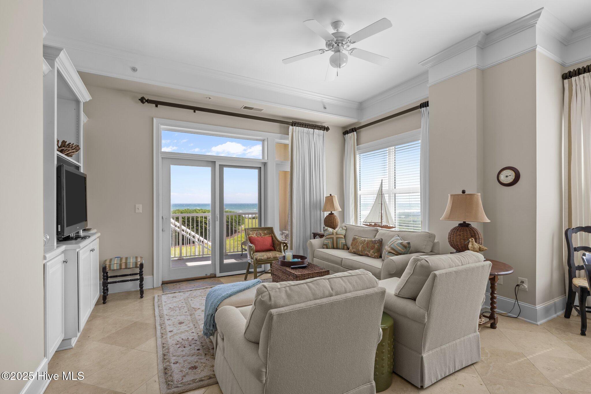 1435 Salter Path Road, Unit M1 Indian Beach, NC 28512 - Photo 4 of 62 Oceanfront living room