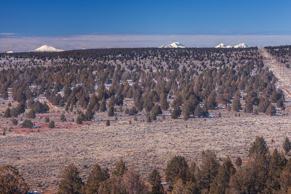 0 George Millican Road Bend, OR 97701 - Photo 15 of 34 Northeast corner of the parcel (approximate) looking West (towards the Cascades - from left to right, Mt. Bachelor & The Three Sisters).