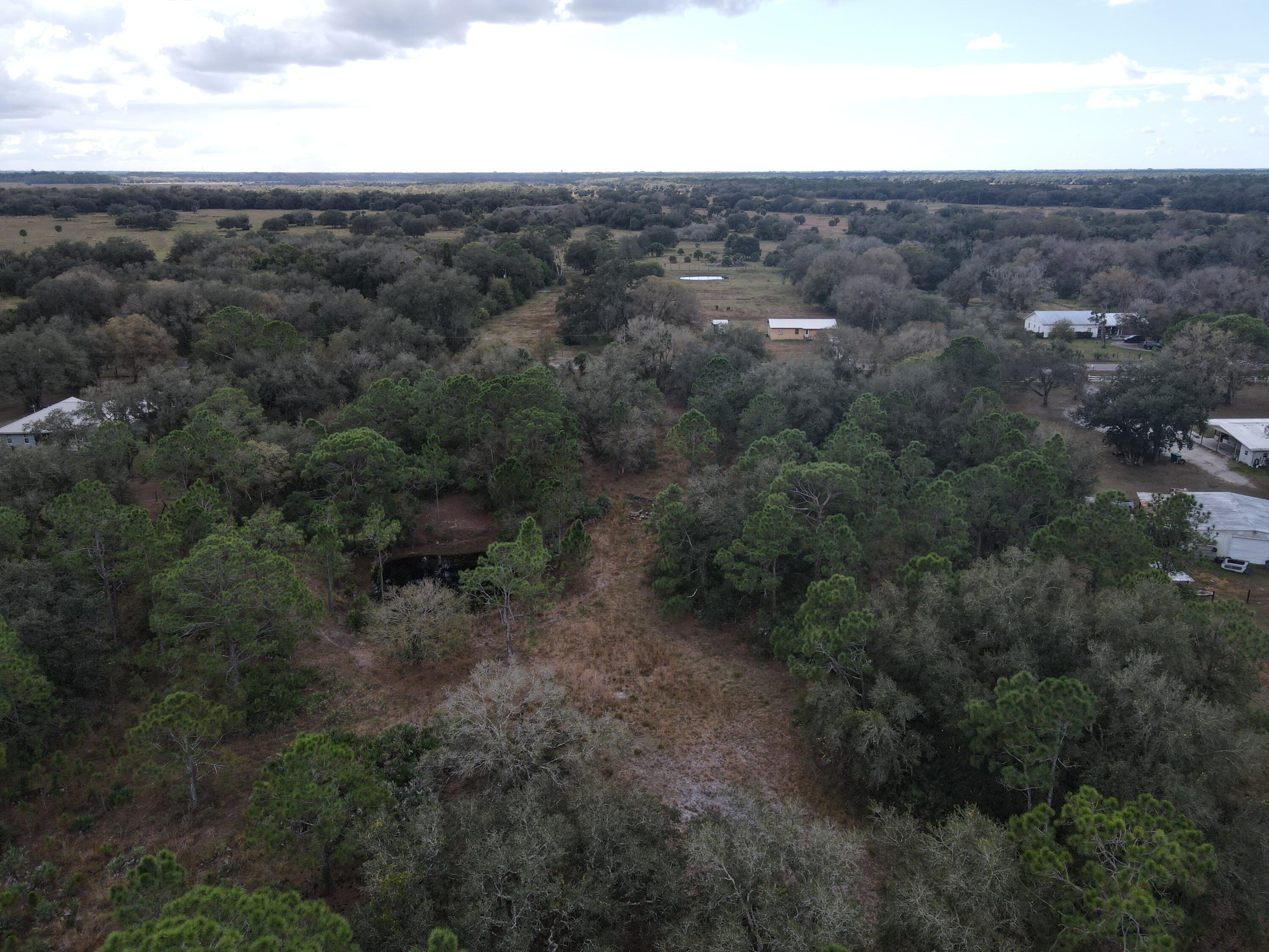 1245 Northwest 98th Street Okeechobee, FL 34972 - Photo 13 of 15 an aerial view of residential houses with outdoor space and trees