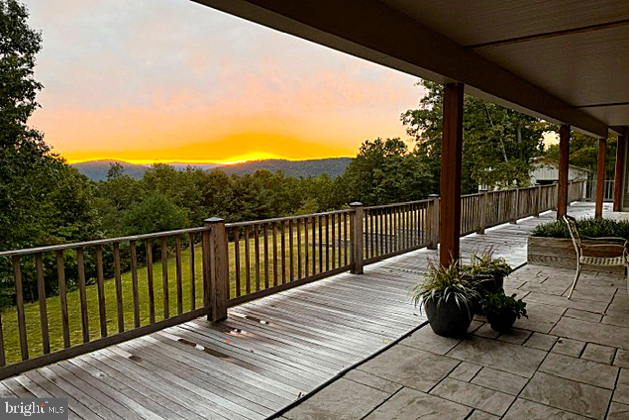24200 East Hancock Road Flintstone, MD 21530 - Photo 84 of 126 Sunset from the back deck