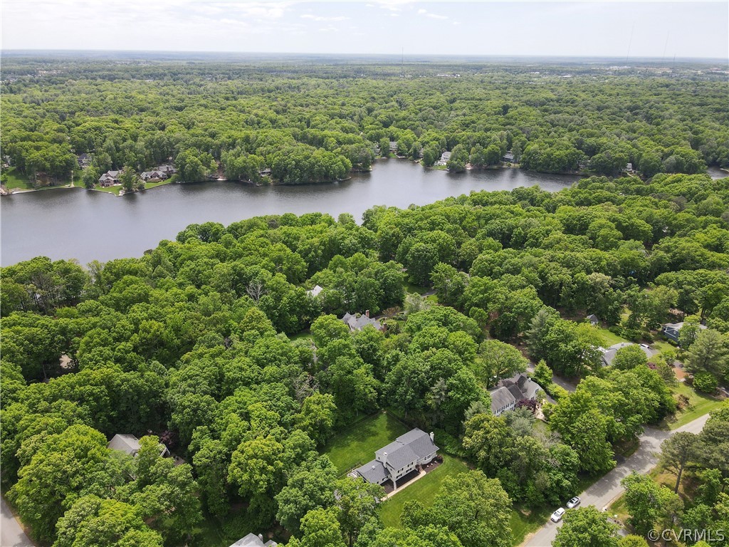 13331 Kingsmill Road Midlothian, VA 23113 - Photo 48 of 49 an aerial view of a houses with outdoor space and lake view
