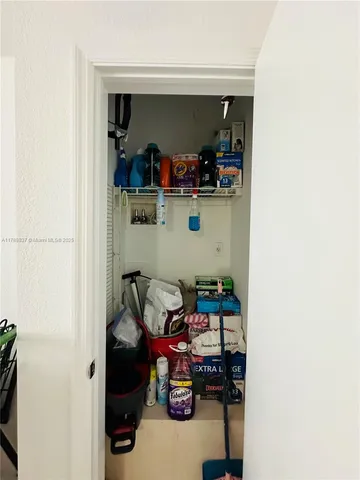 a view of storage and utility room