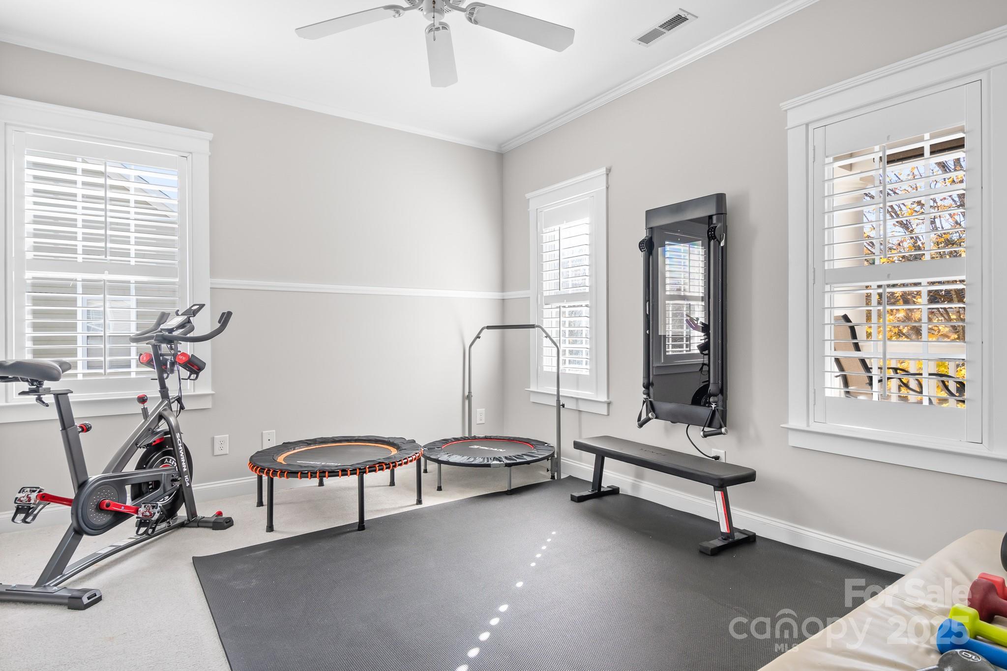 15826 Trenton Place Road Huntersville, NC 28078 - Photo 17 of 32 a view of a room with gym equipment