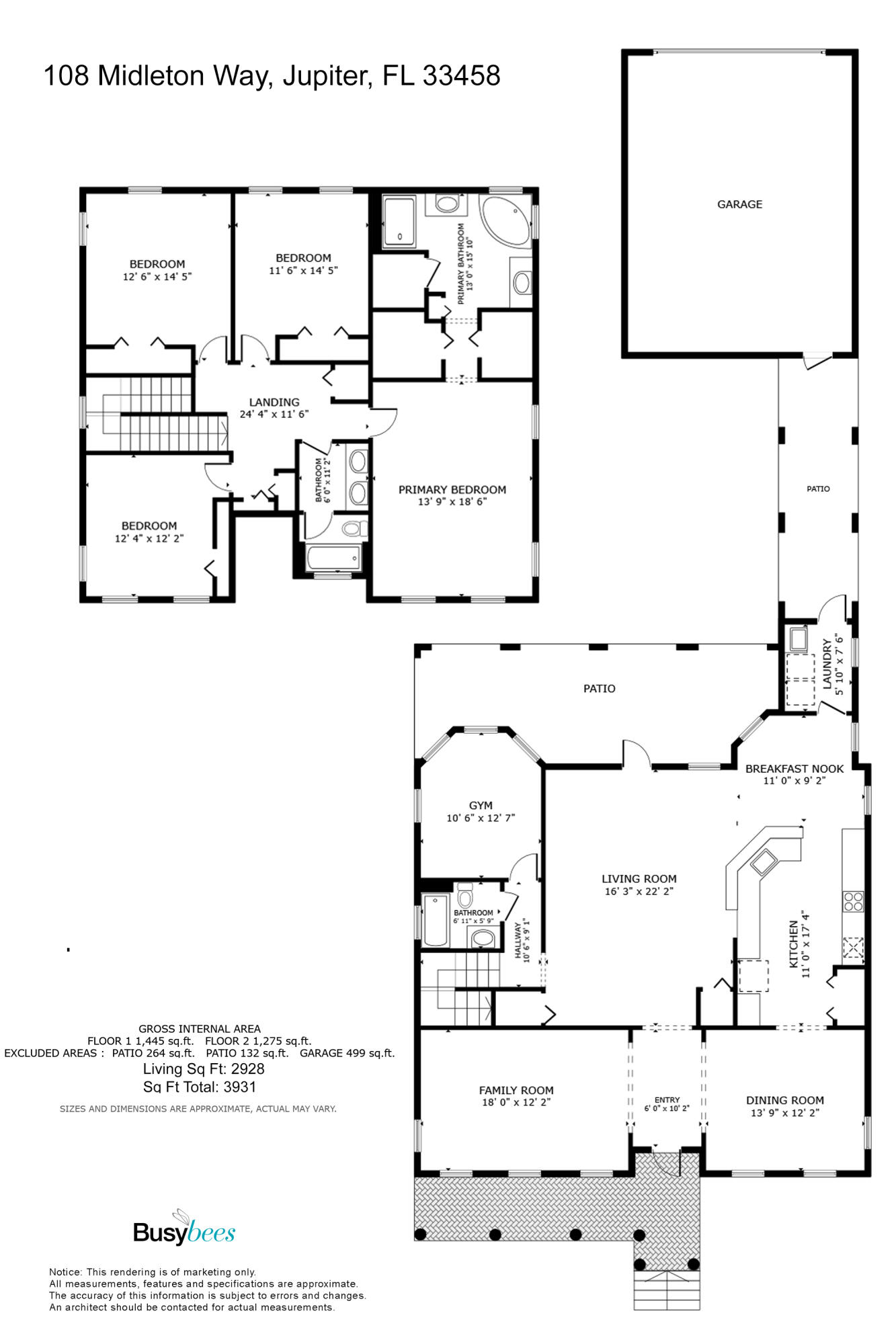 108 Midleton Way Jupiter, FL 33458 - Photo 23 of 23 Floor Plan b