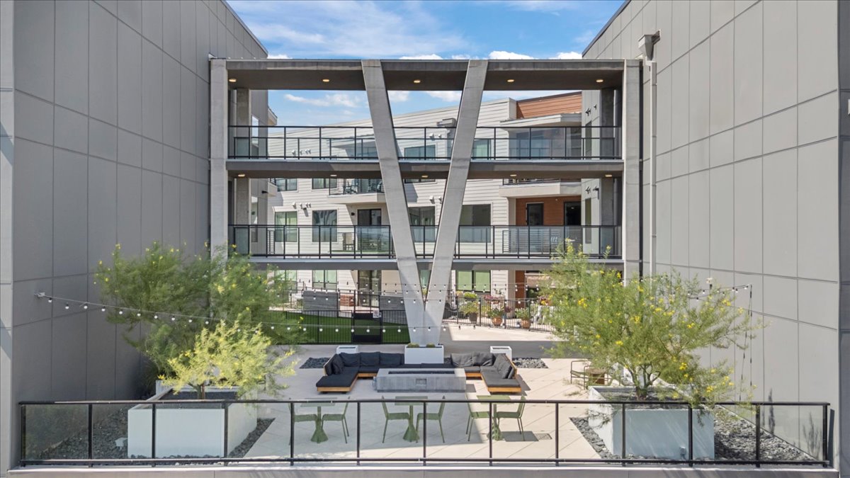 1701 Simond Avenue, Unit 636 Austin, TX 78723 - Photo 28 of 34 a front view of a building with balcony