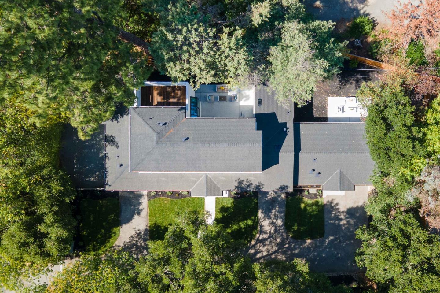 2465 Alpine Road Menlo Park, CA 94025 - Photo 28 of 28 an aerial view of a house with a yard