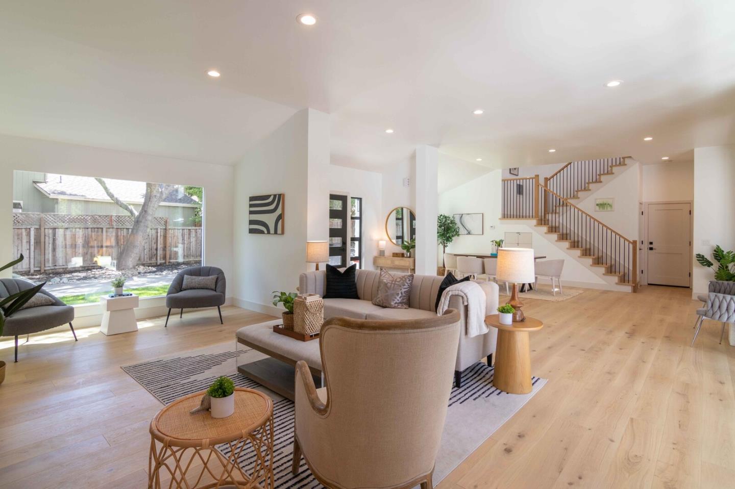 2465 Alpine Road Menlo Park, CA 94025 - Photo 3 of 28 a living room with furniture and wooden floor