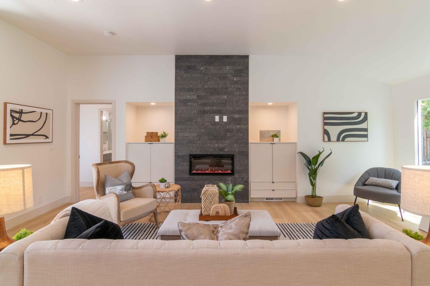 2465 Alpine Road Menlo Park, CA 94025 - Photo 4 of 28 a living room with furniture and a fireplace