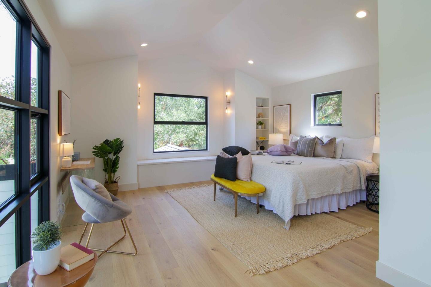 2465 Alpine Road Menlo Park, CA 94025 - Photo 10 of 28 a bedroom with a bed and a window