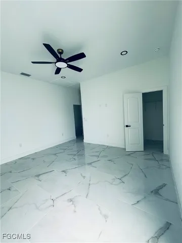 a view of backyard with green space