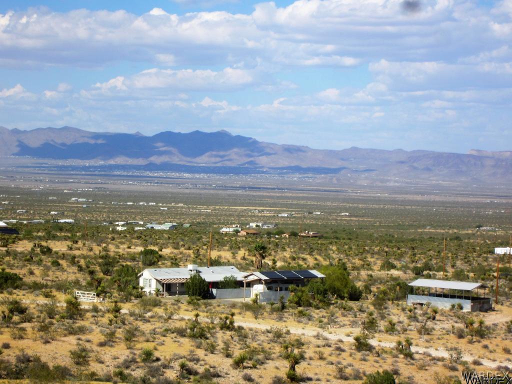 a view of city and mountain
