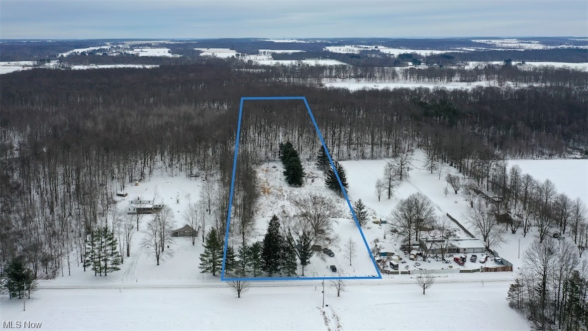 9606 Durst Colebrook Road North Bloomfield, OH 44450 - Photo 18 of 24 View of snowy aerial view