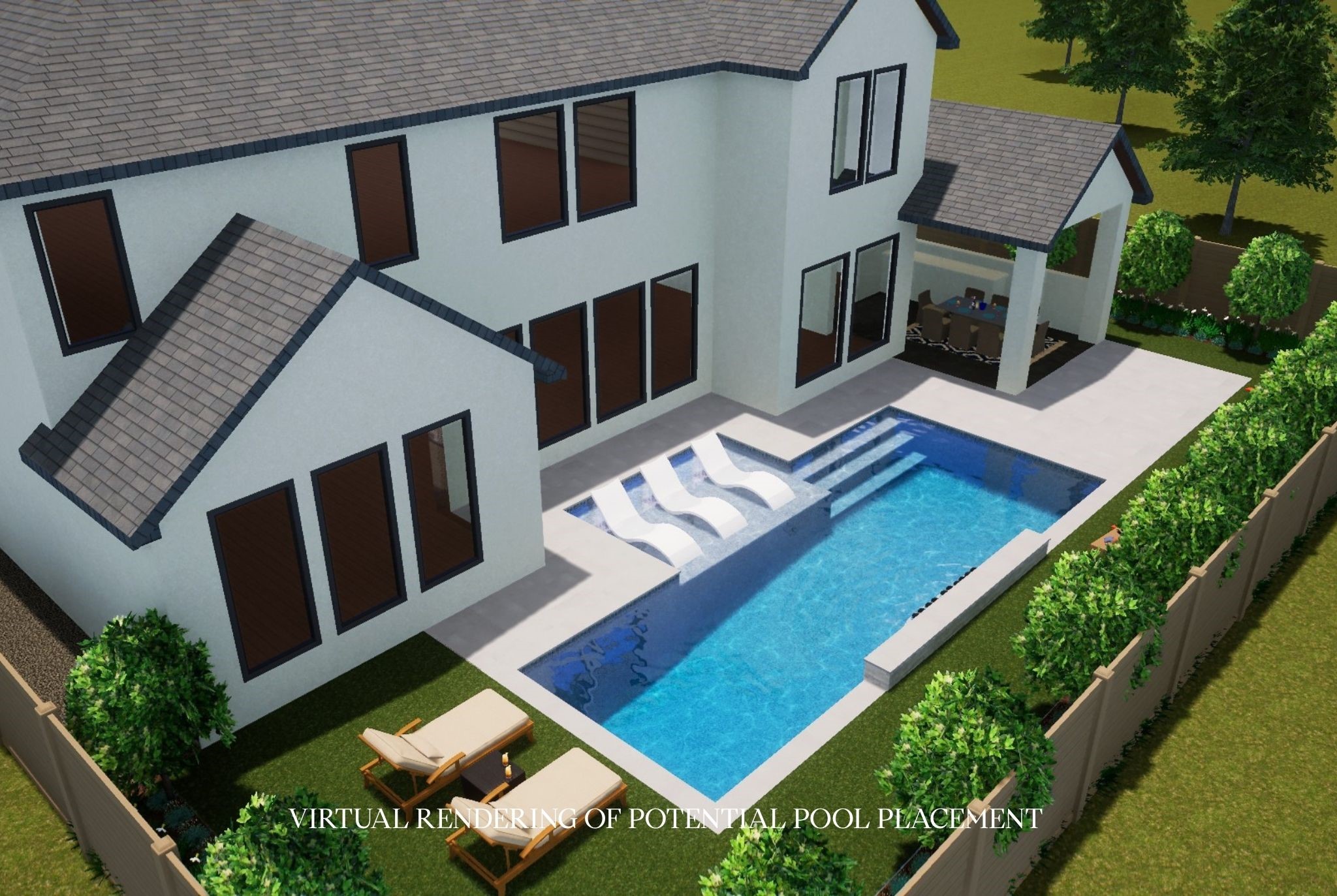 4638 Merwin Street Houston, TX 77027 - Photo 40 of 42 *Virtual rendering of potential pool placement.
