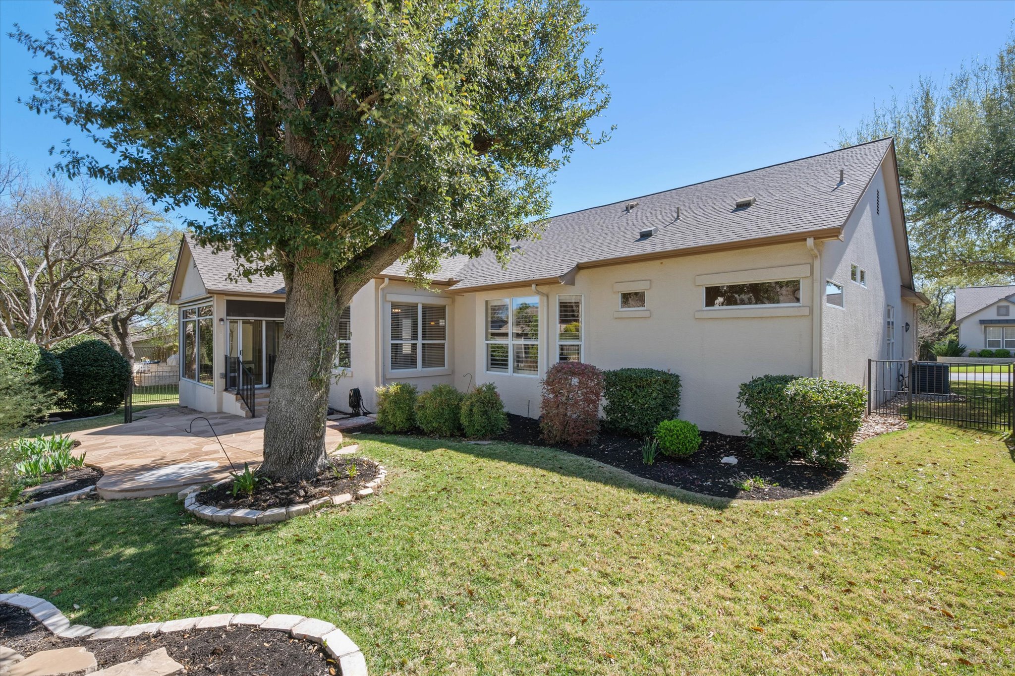 114 Whippoorwill Way Georgetown, TX 78633 - Photo 36 of 37 a front view of a house with garden and yard