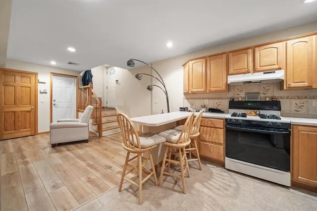 a view of a street with buildings