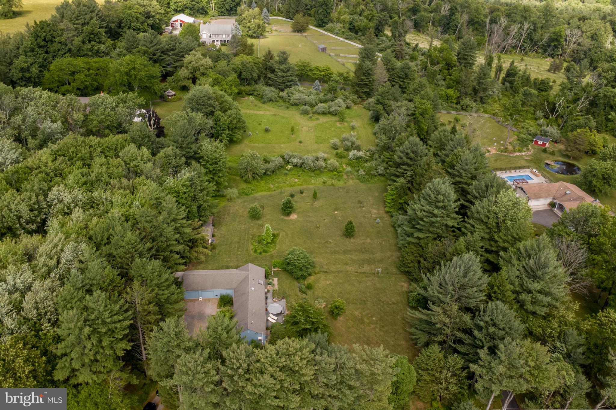 1024 Cokesbury Califon Road Lebanon, NJ 08833 - Photo 43 of 47 Aerial view - front of property