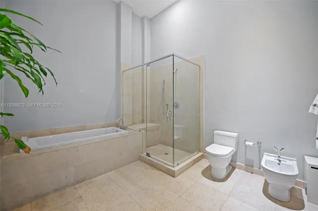 a city view with tall buildings