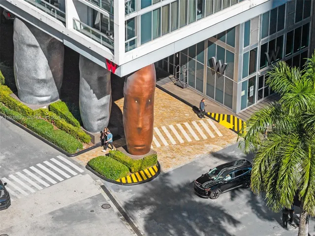 a view of a city with tall buildings