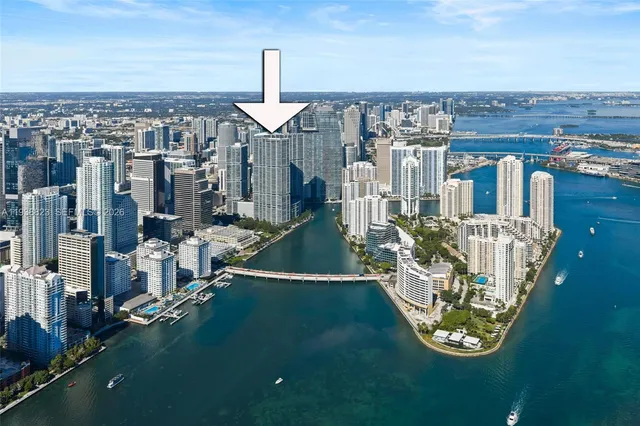 a view of a city with tall buildings