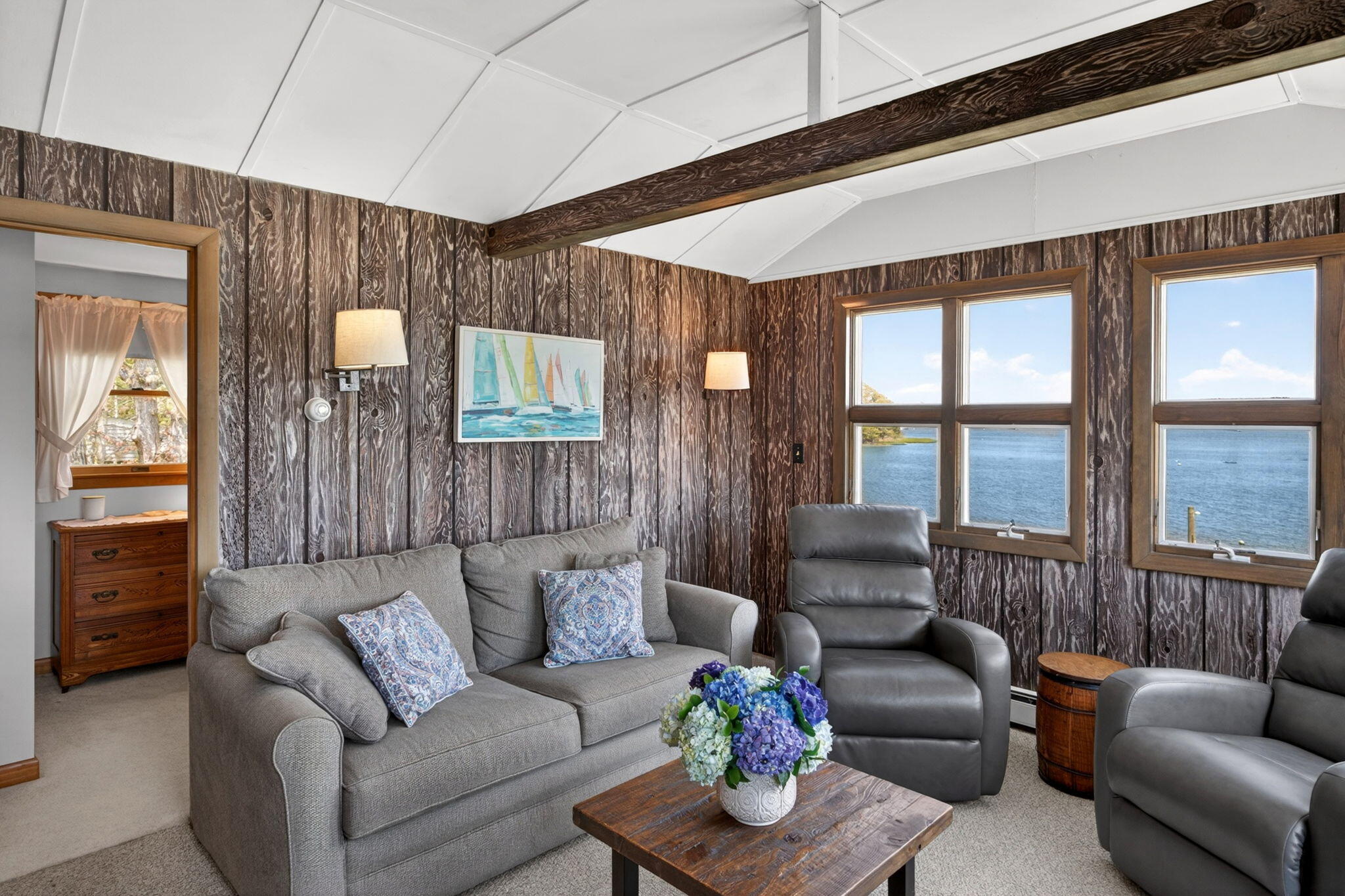 11 Clamshell Lane Mashpee, MA 02649 - Photo 15 of 43 a living room with furniture and a large window