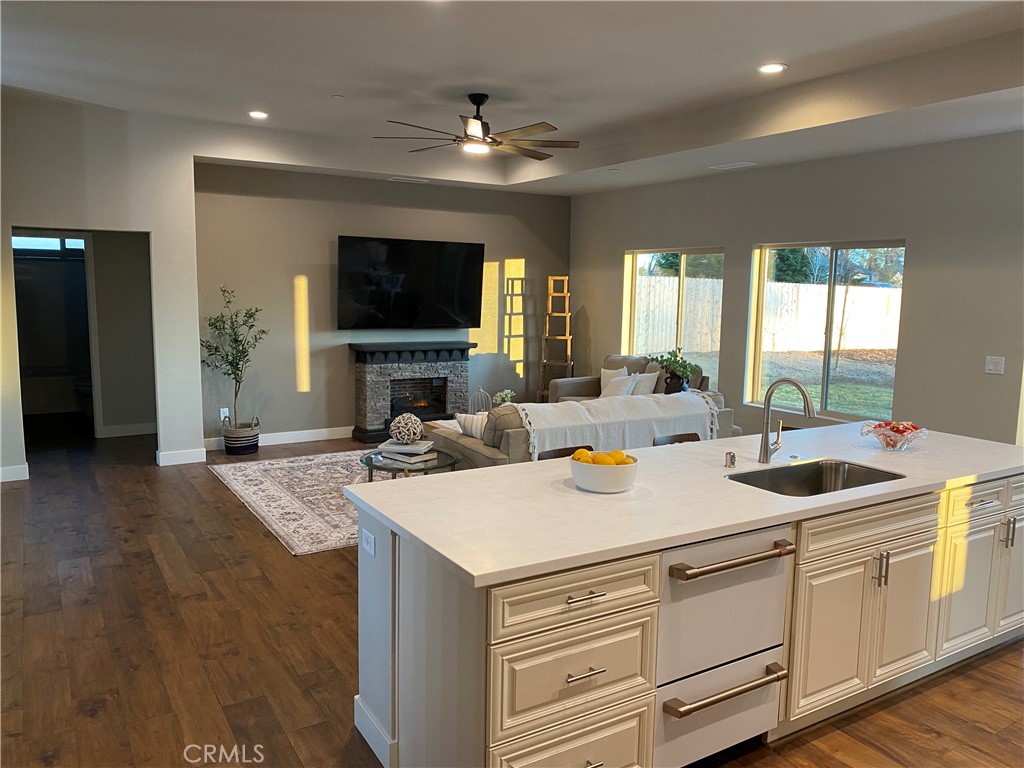 480 Valley View Drive Paradise, CA 95969 - Photo 8 of 48 a view of a kitchen counter space and living room