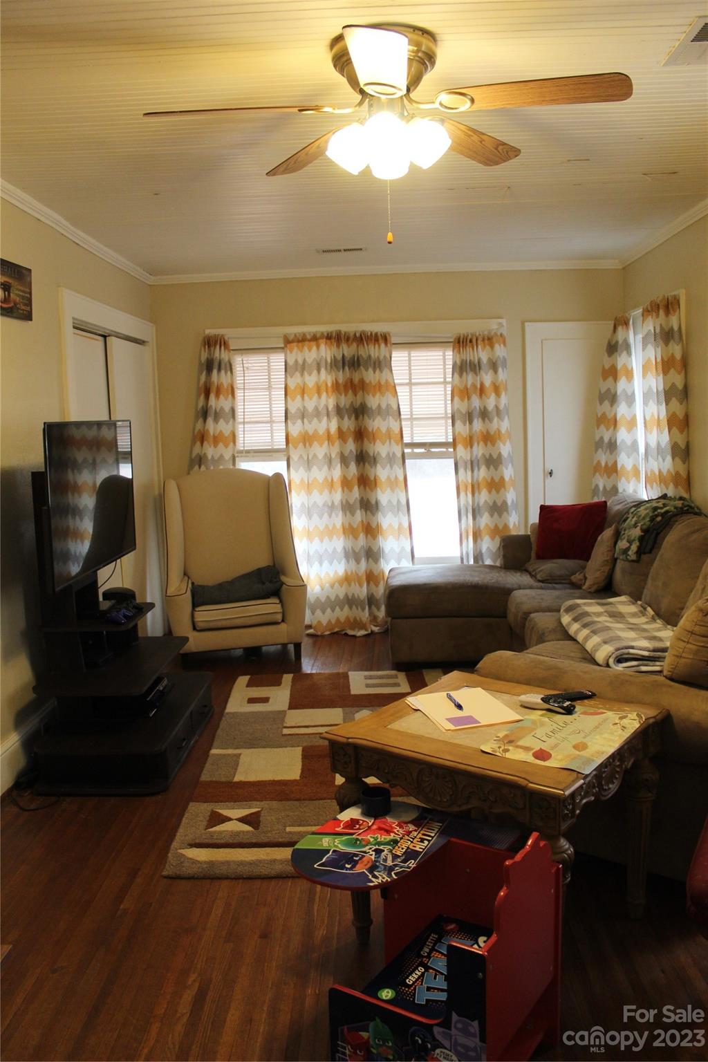 280 Bostic Yard Road Bostic, NC 28018 - Photo 17 of 34 a living room with dining room and wooden floor
