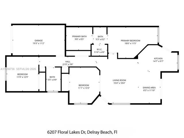 $3,900 | 6207 Floral Lakes Drive, Unit 6207, Delray Beach, FL 33484
