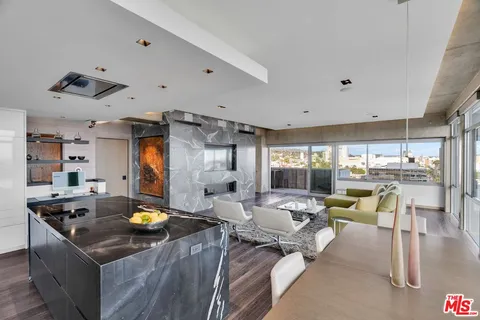 a view of a balcony with city view