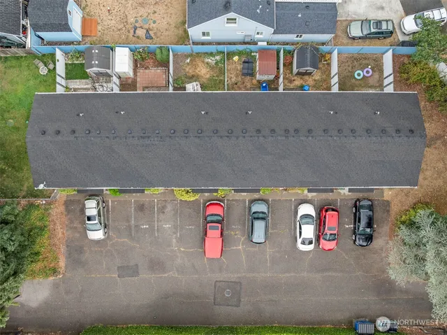 an aerial view of residential houses