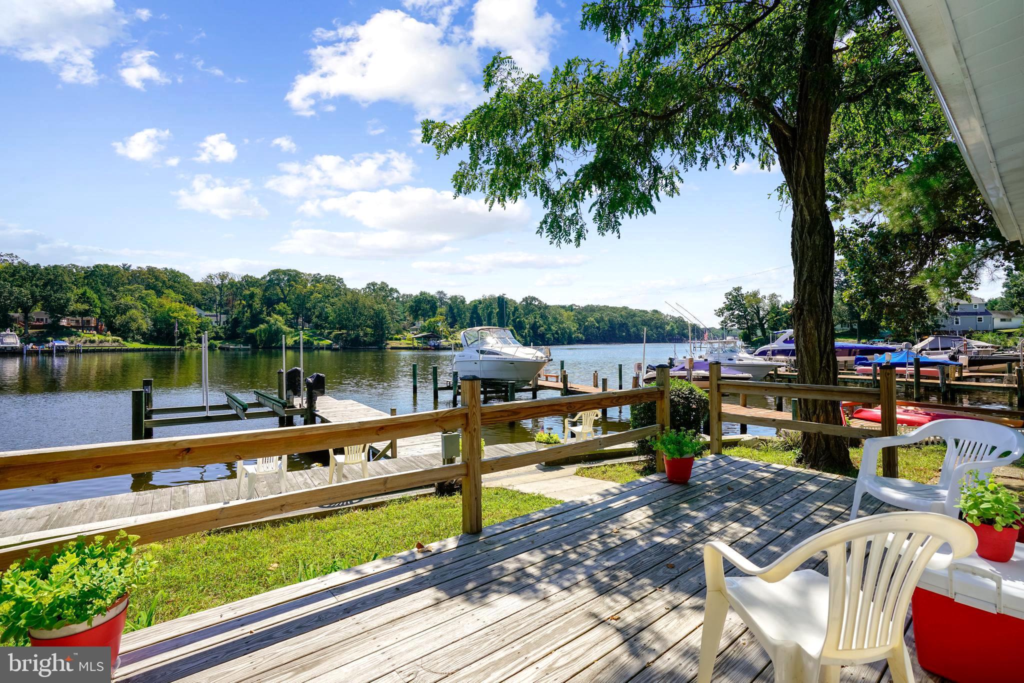 448 Riverside Drive Pasadena, MD 21122 - Photo 4 of 24 Dining & Relaxing Deck Overlooking the Water