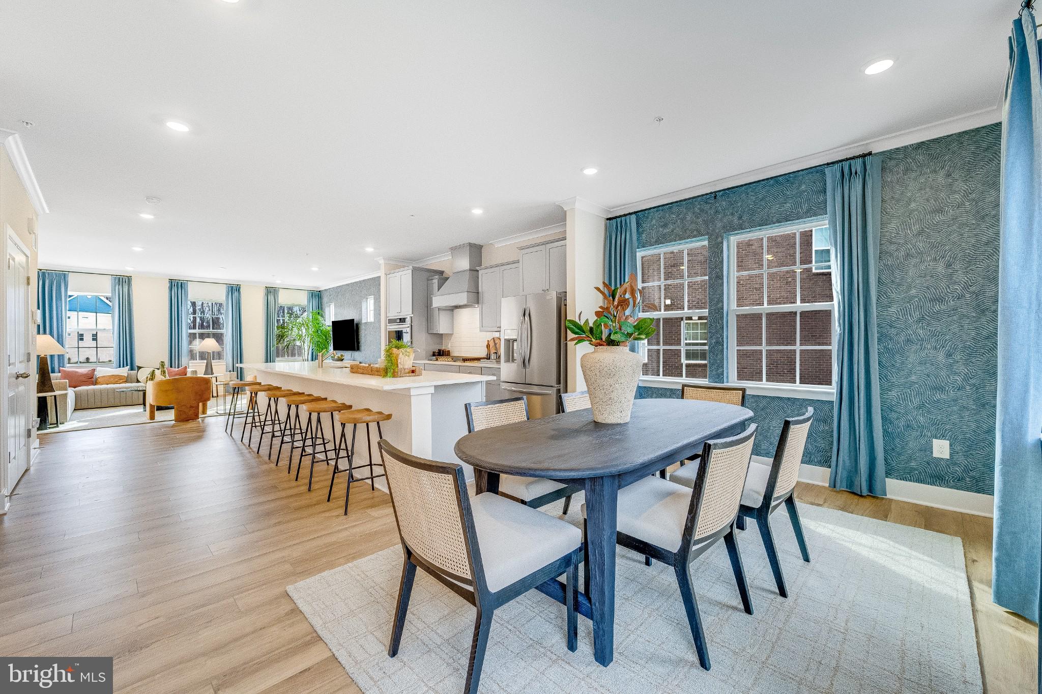 1735 Water Xing Road Baltimore, MD 21208 - Photo 5 of 21 a view of a dining room with furniture and wooden floor