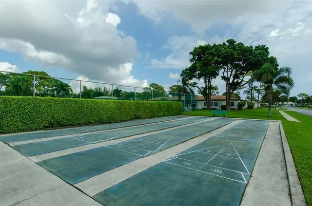 a view of a volley ball court
