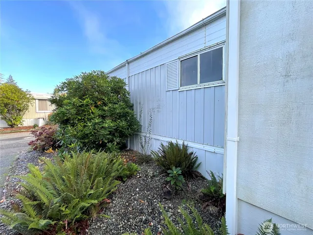 a backyard of a house