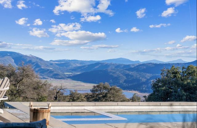 a view of house with mountain view