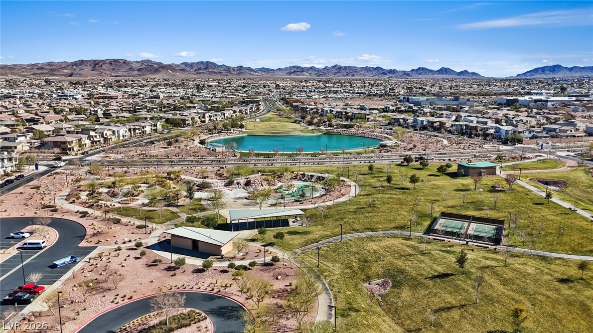 250 Dedication Avenue Henderson, NV 89011 - Photo 48 of 67 Aerial view of residential area featuring a water and mountain view