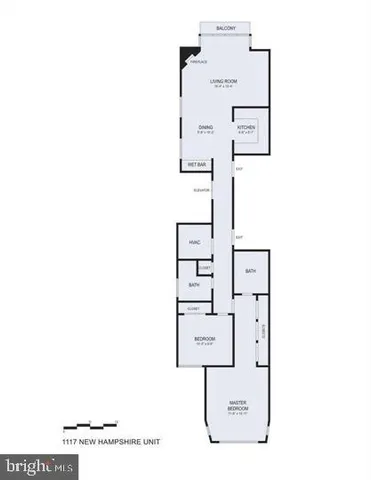 $3,700 | 1117 New Hampshire Avenue Northwest, Unit 9, Washington, DC 20037
