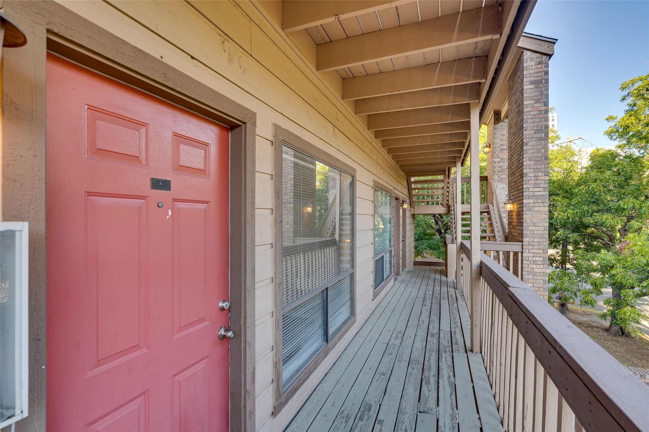2210 Pearl Street, Unit 203 Austin, TX 78705 - Photo 4 of 22 a view of a balcony