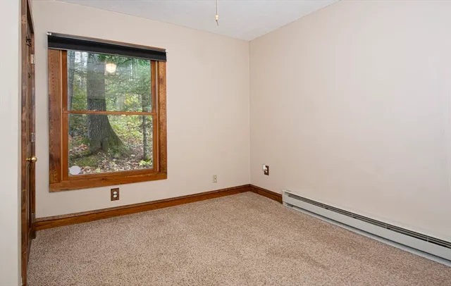 a view of a window in an empty room