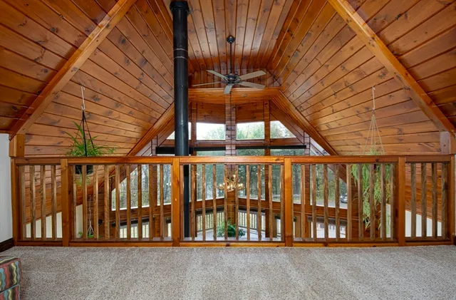 a view of porch with a stairs