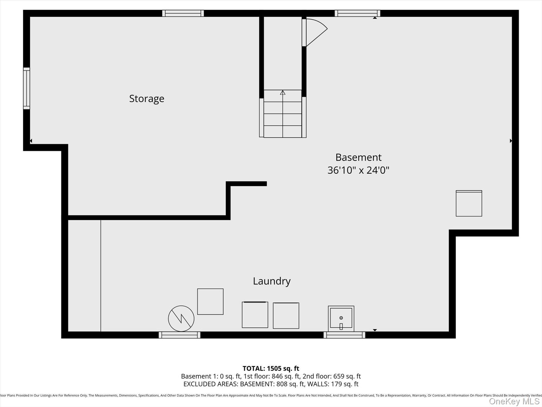 1065 Russell Street Franklin Square, NY 11010 - Photo 29 of 29 Basement floorplan