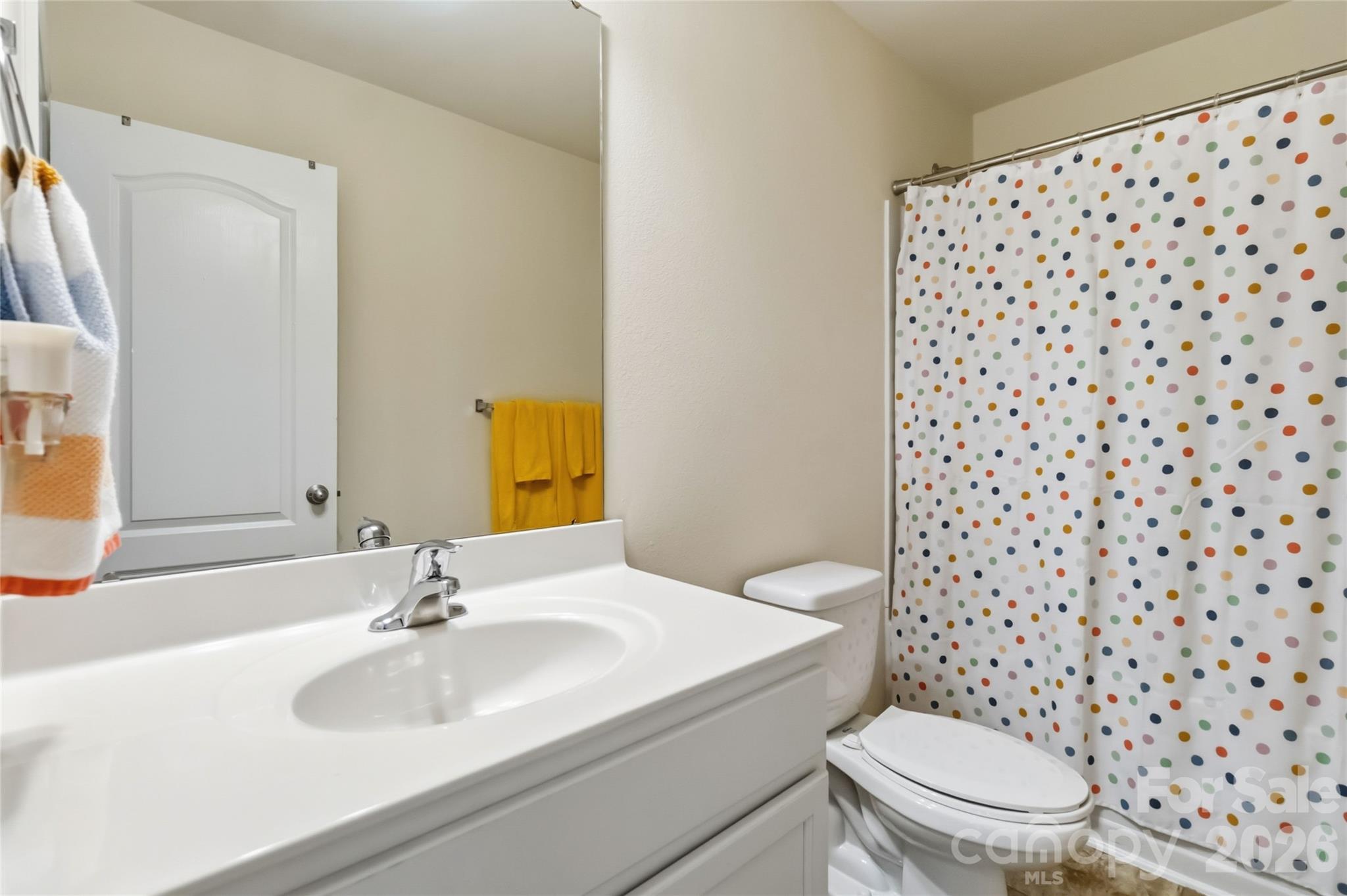 14015 Rory Glen Lane Charlotte, NC 28215 - Photo 19 of 28 a bathroom with a sink toilet and mirror