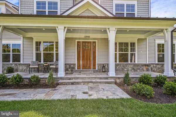 a garden view with a seating space
