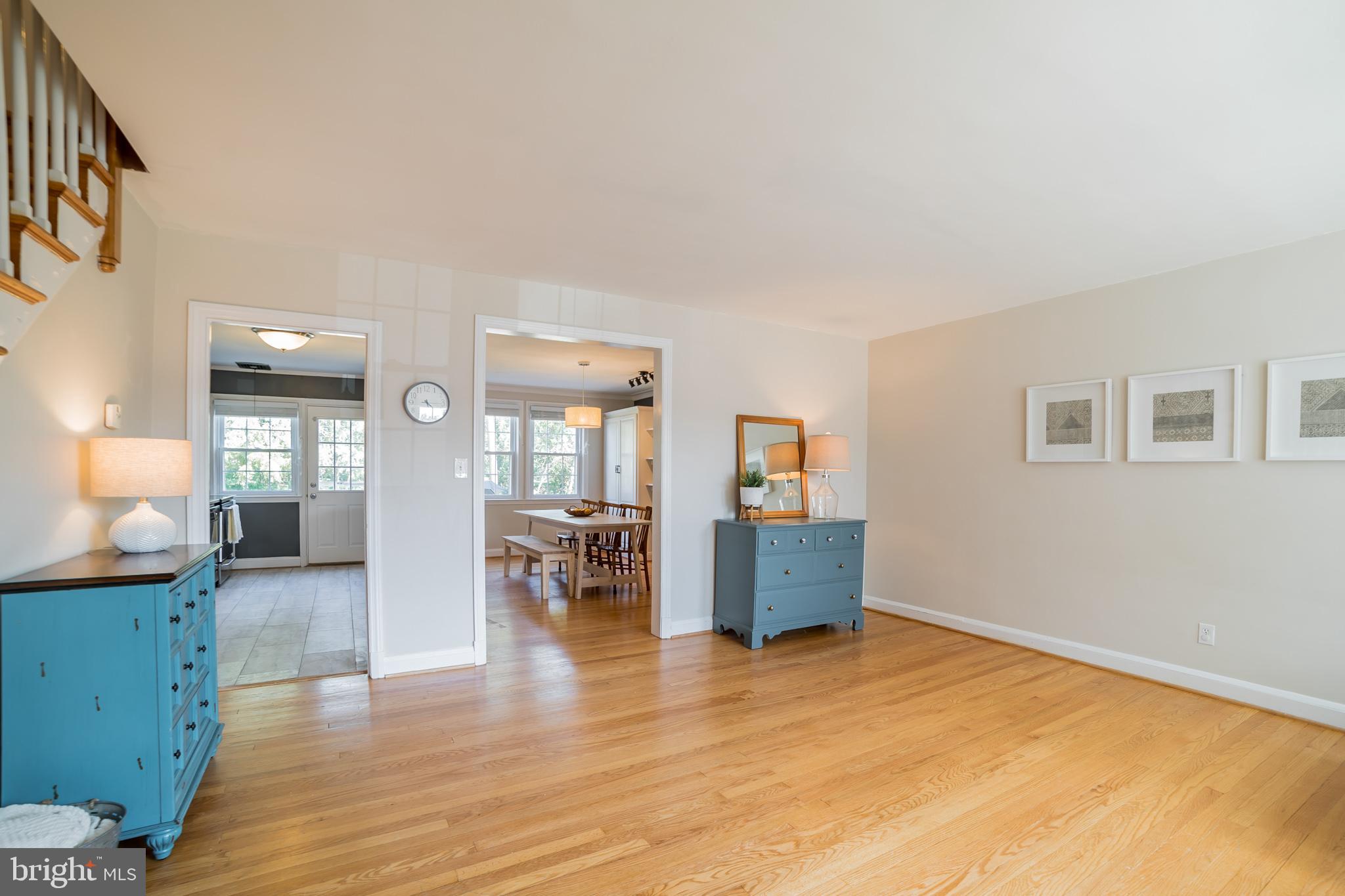 403 Lambeth Road Baltimore, MD 21228 - Photo 5 of 30 Living room with kitchen & dining room entrance