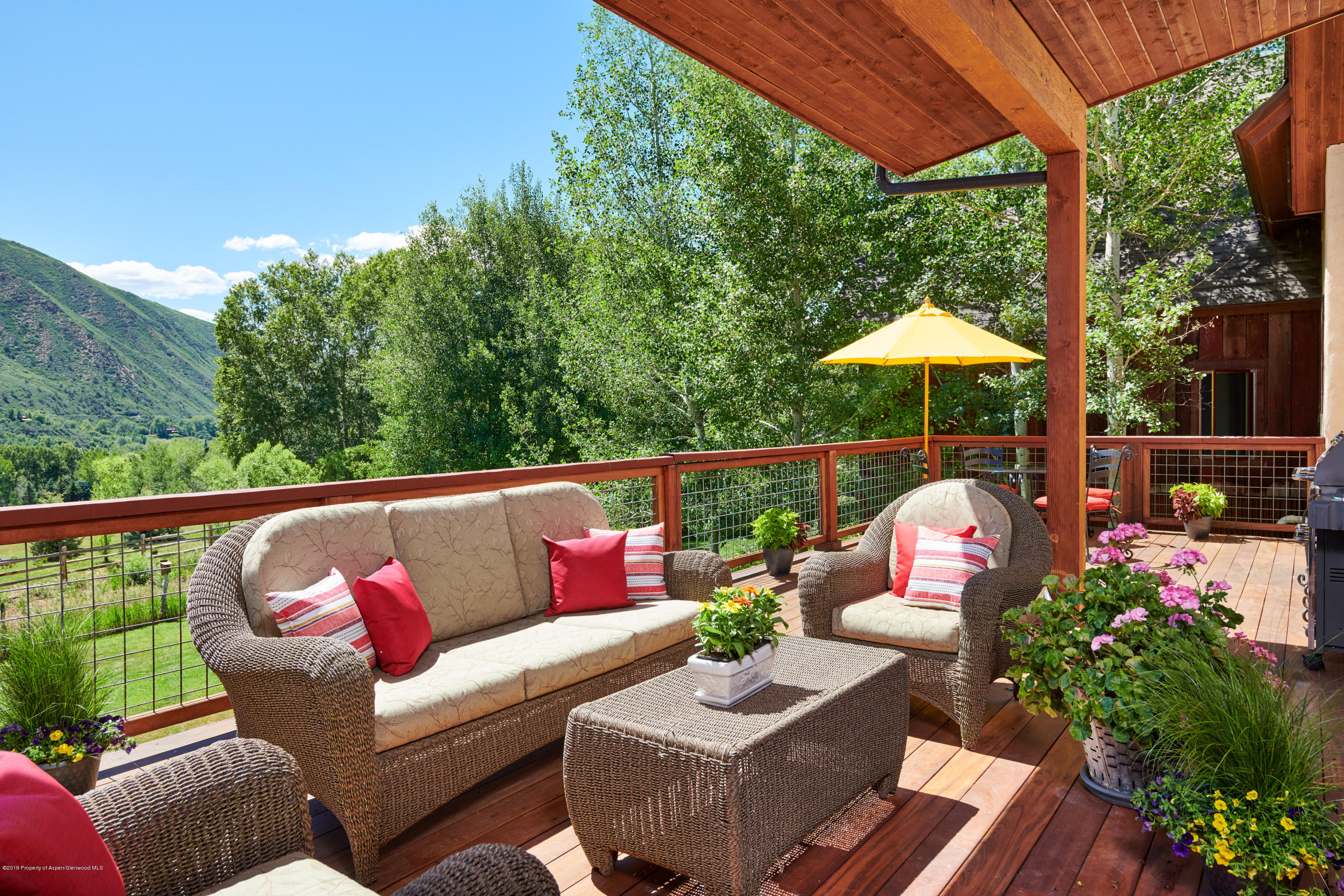 642 Holland Hills Road Basalt, CO 81621 - Photo 19 of 27 a view from deck having patio