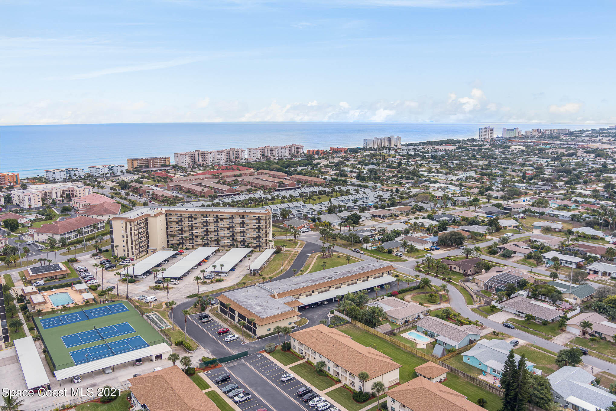 416 School Road, Unit 102 Indian Harbour Beach, FL 32937 - Photo 21 of 27 an aerial view of a city