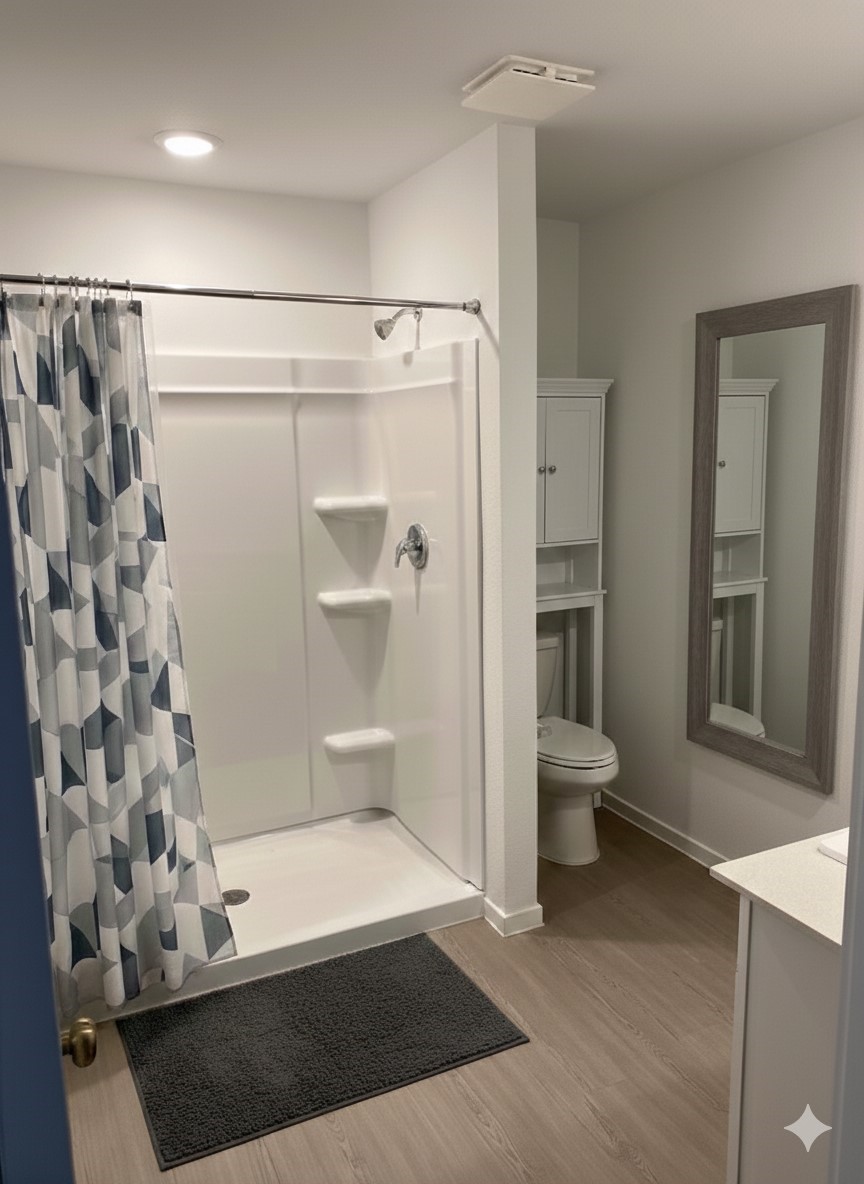 11903 Bat Sheva Lane Houston, TX 77048 - Photo 12 of 21 a bathroom with a shower and a toilet