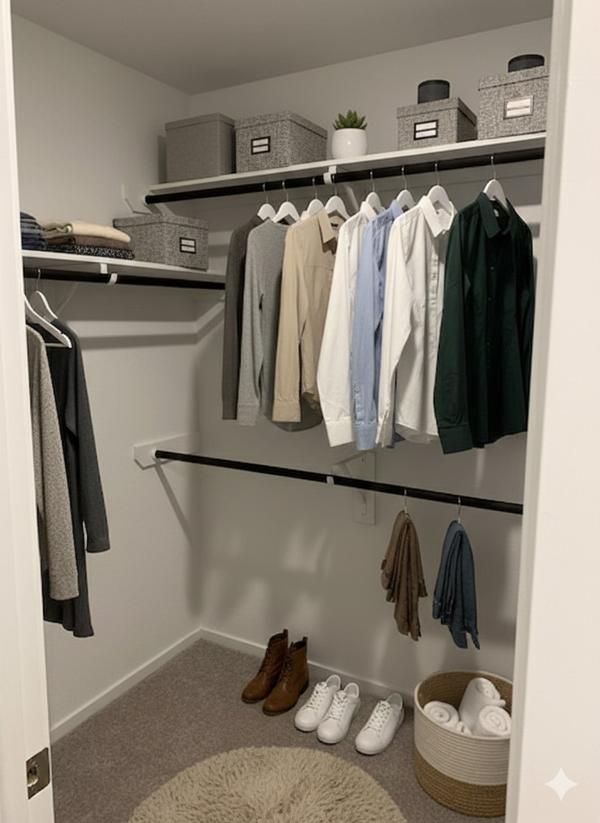 11903 Bat Sheva Lane Houston, TX 77048 - Photo 13 of 21 a view of walk in closet with clothes and shoes